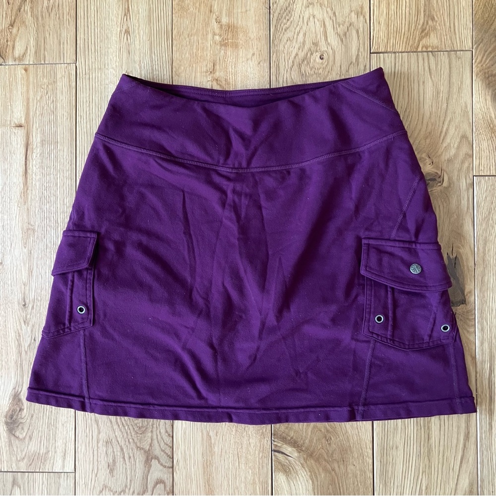 Athleta Deep Purple Mini Skirt with Pockets Bulid in shorts